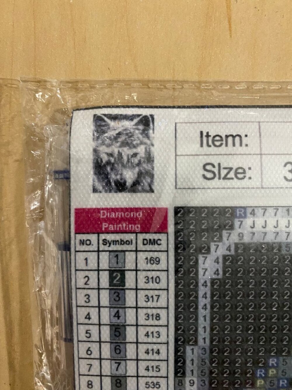 New 5D DIY Wolf Diamond Painting Art Kit